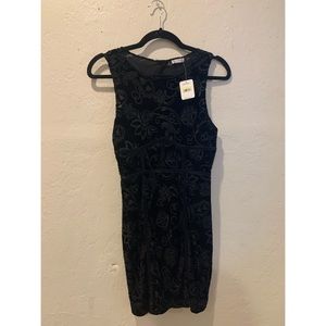 NWT Intimately Free People mini bodycon or lingerie dress in black velvet